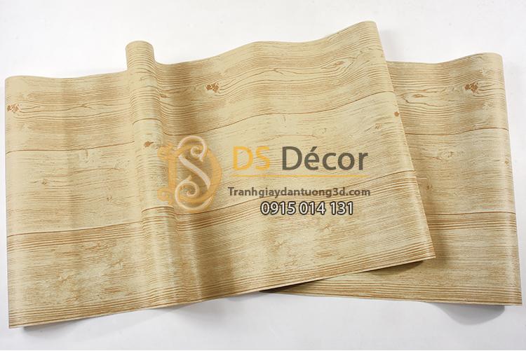 Bề mặt Giấy dán tường giả gỗ nâu nhạt 3D023