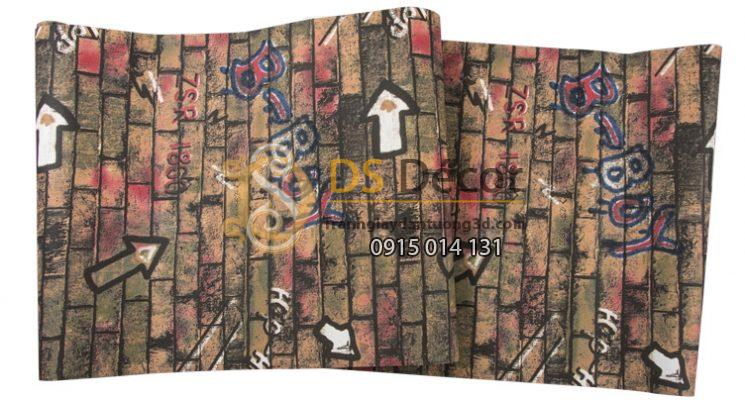 Bề mặt Giấy Dán Tường Họa Tiết Graffiti Hip Hop 3D035