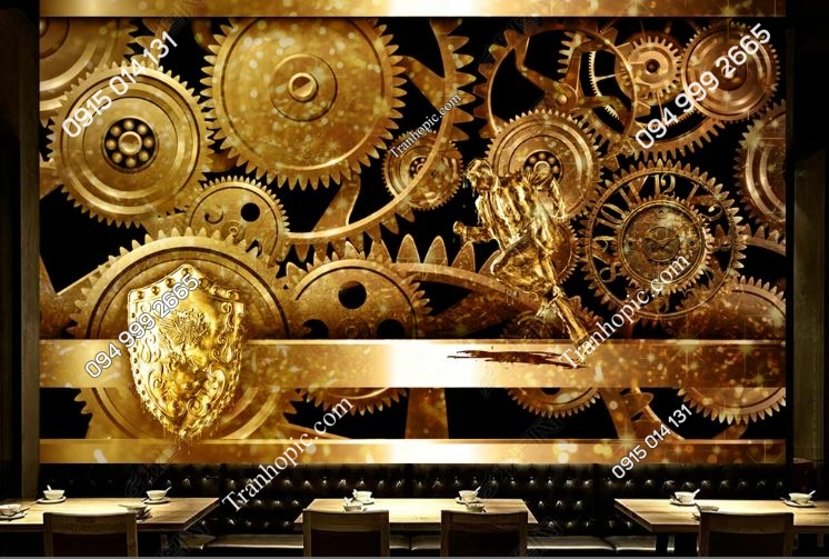 Tranh dán tường quán bia rượu độc đáo 20191612