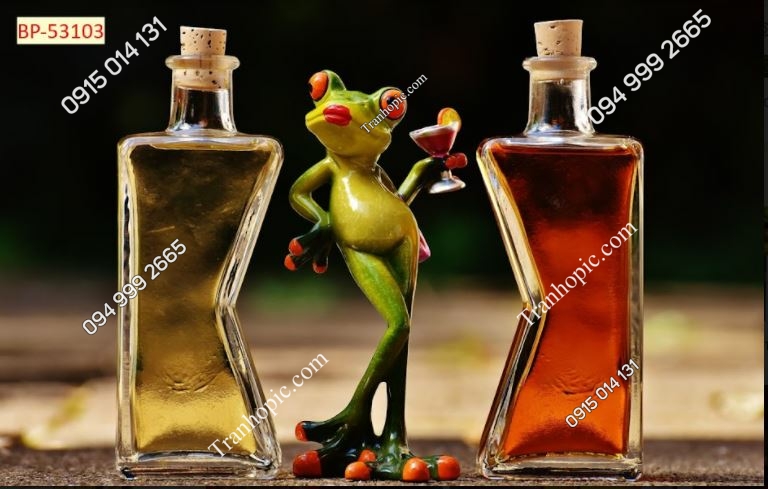 Tranh dán tường quán rượu độc đáo