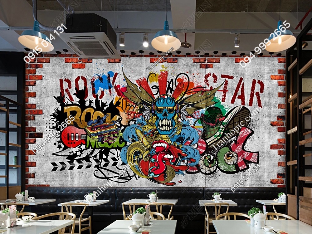 Tranh dán tường Rock Star 28385443