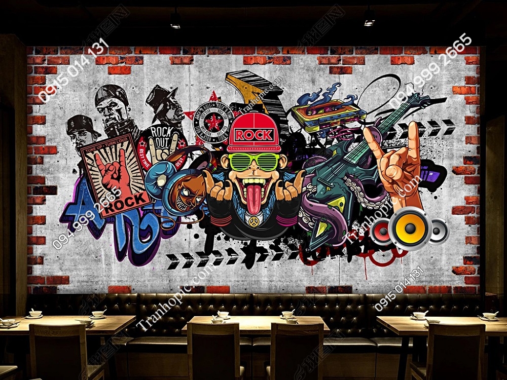 Tranh dán tường Rock hip hop 28385132