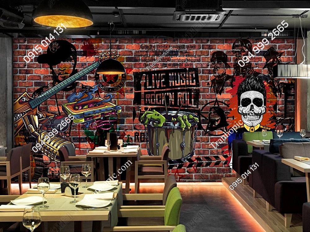 Tranh hiphop nền gạch dán tường 28356095