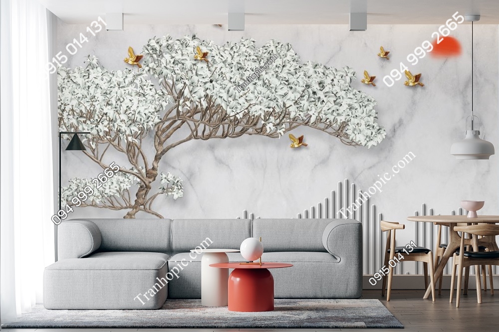 Tranh dán tường 5D hiện đại 30102