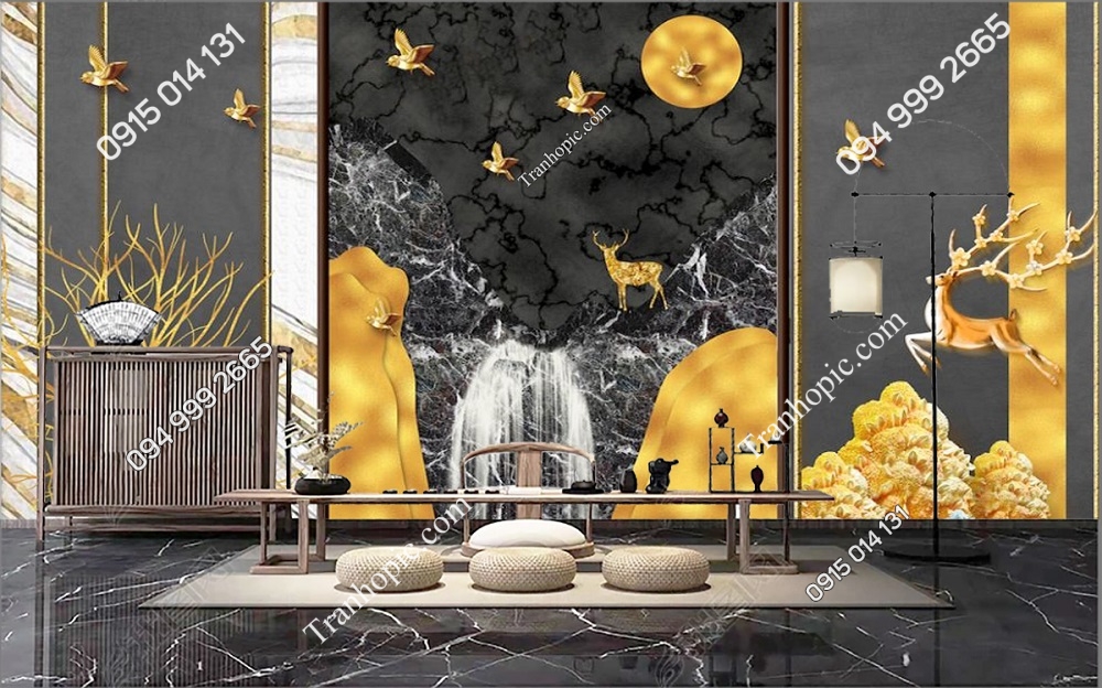 Tranh dán tường 5D hiện đại 32611