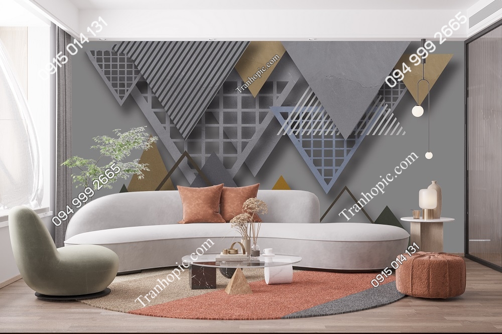 Tranh dán tường 5D hiện đại 34489