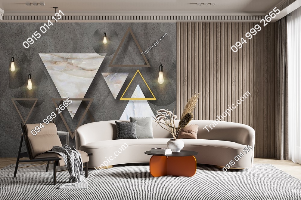 Tranh dán tường 5D hiện đại 34506