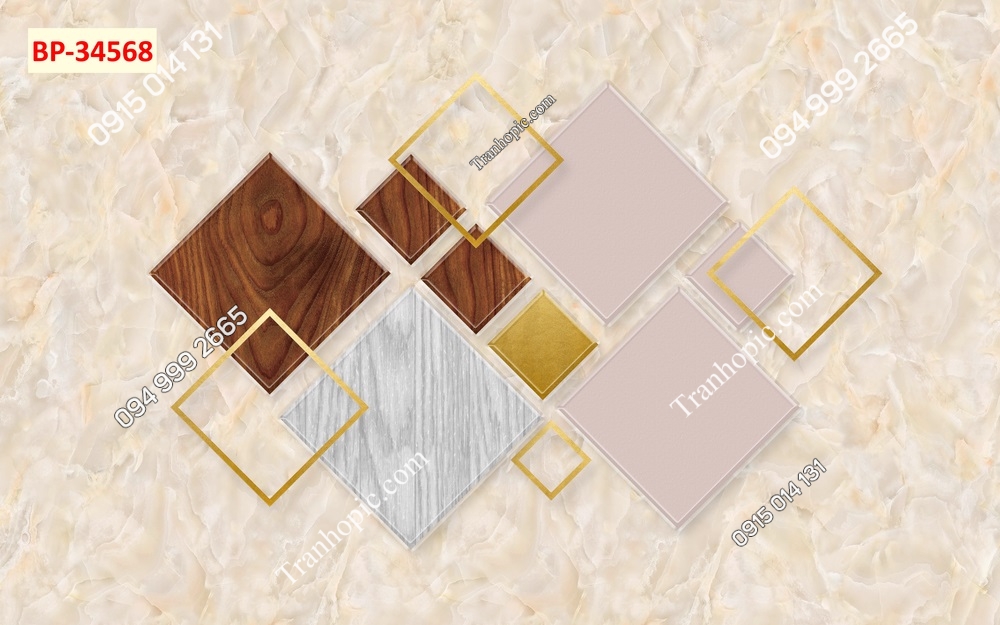 Tranh dán tường 5D hiện đại 34568
