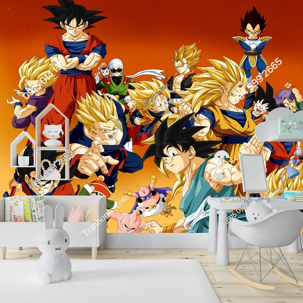 Tranh Dragon ball dán tường đẹp 585200