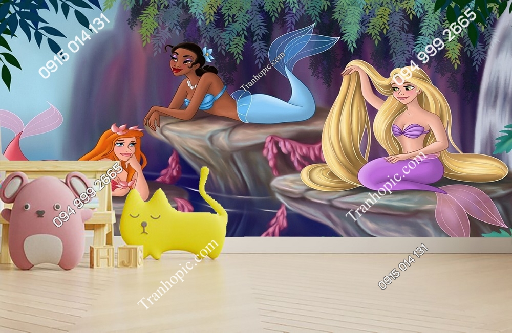 Tranh dán tường Nàng tiên cá Little Mermaid 259392