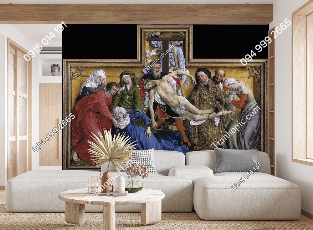Tranh dán tường “Tháo xác khỏi Thánh Giá” của Van der Weyden 2HD1GJ9