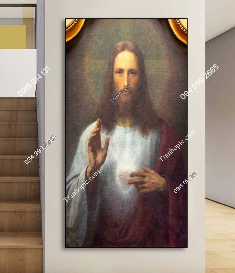 Tranh dán tường Trái tim của Chúa Giêsu trong nhà thờ St. Thomas 2232398319
