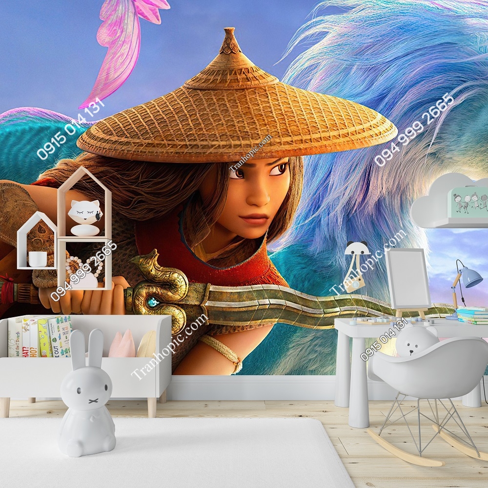 Tranh dán tường công chúa Raya và rồng thần cuối cùng 1130243