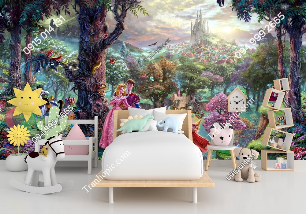 Tranh dán tường công chúa phim Sleeping Beauty 813692