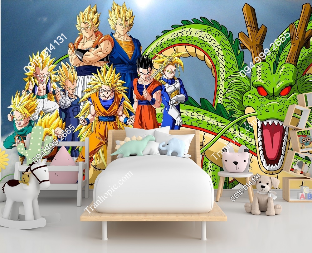 Tranh dán tường dragon ball rồng thần namek 647551