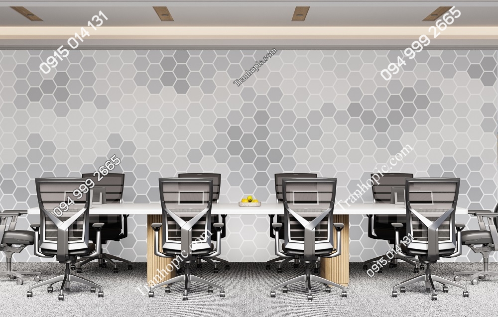 Tranh dán tường họa tiết tổ ong dán văn phòng 2278044282