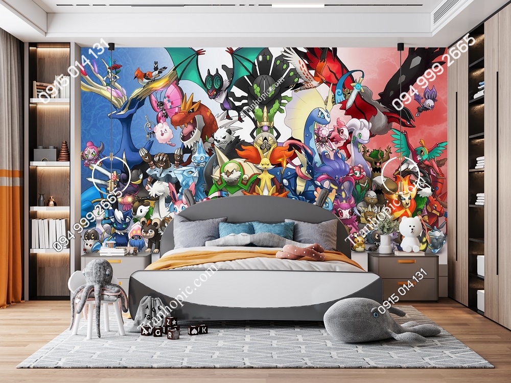 Tranh dán tường pokemon huyền thoại 686166