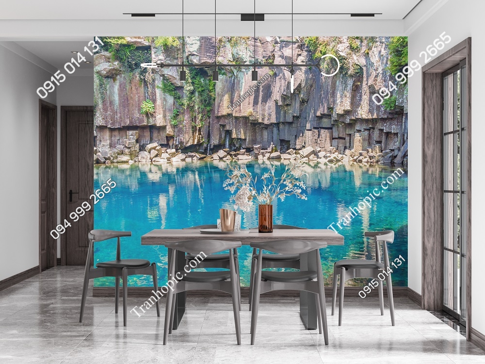 Tranh Thác Cheonjeyeon, Đảo Jeju, Hàn Quốc dán phòng ăn 579730010