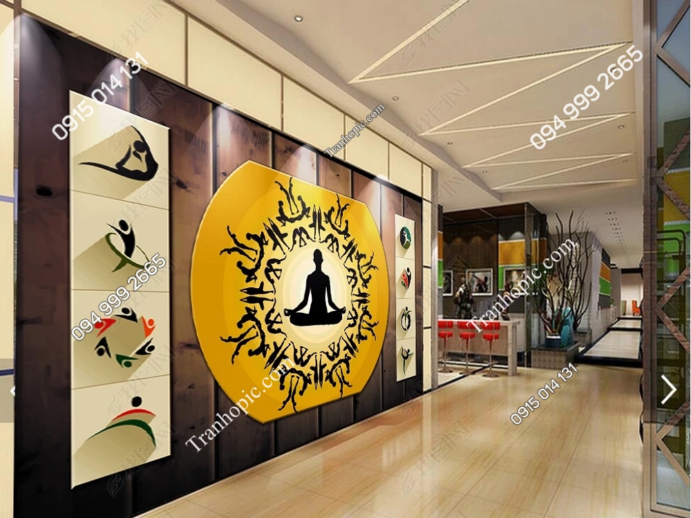 Tranh cho phòng yoga spa OP_26011511