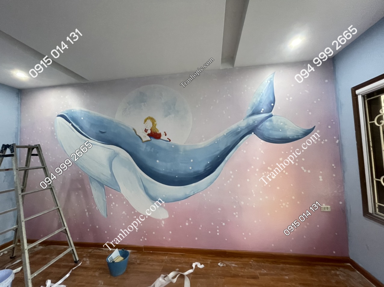 Tranh dán tường 3D phòng bé