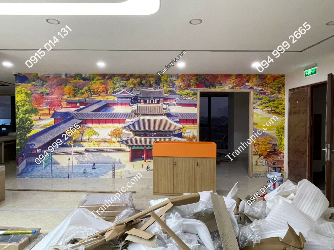 Tranh dán tường phong cảnh Hàn Quốc