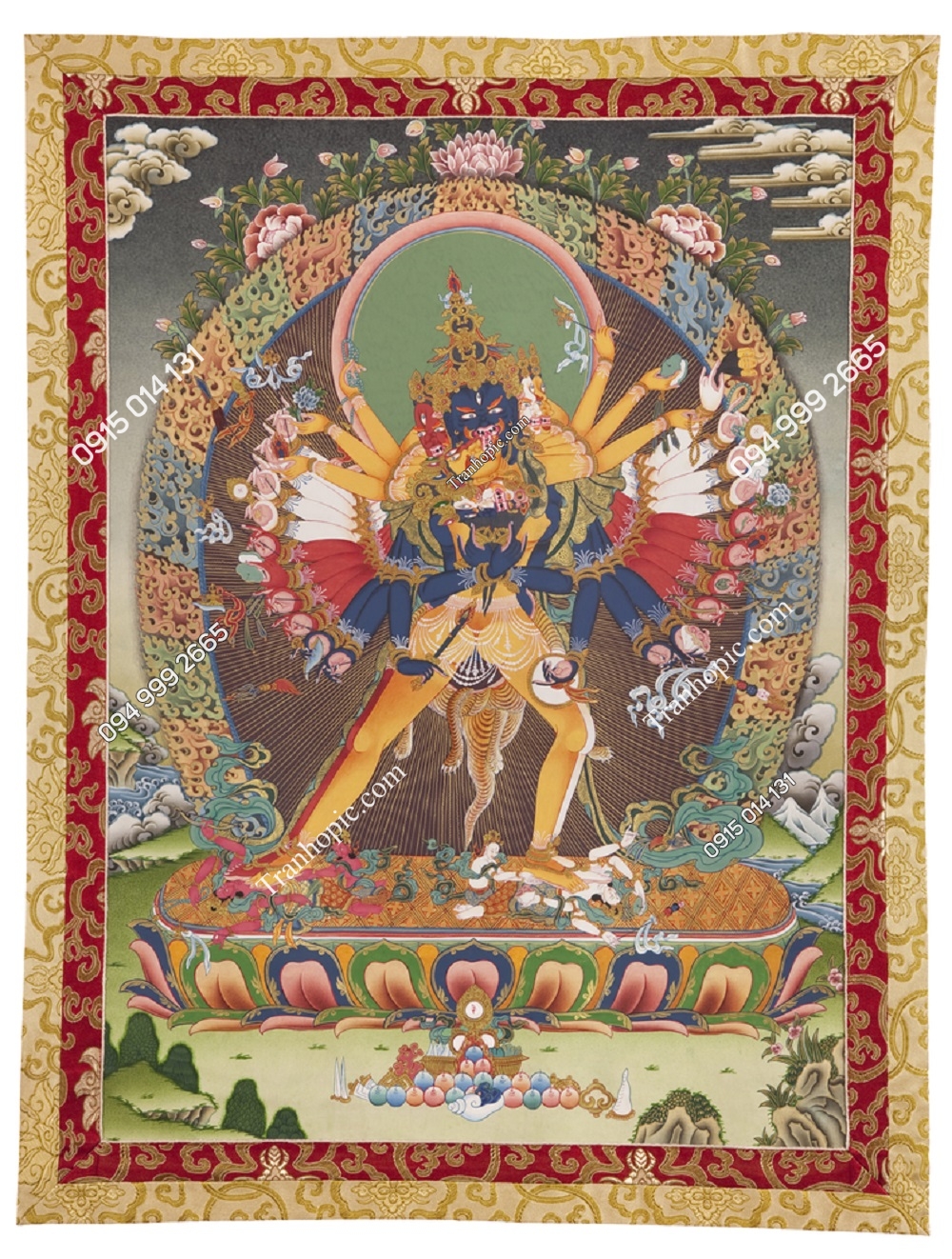 Tranh họa tiết Thangka dán tường 75850509