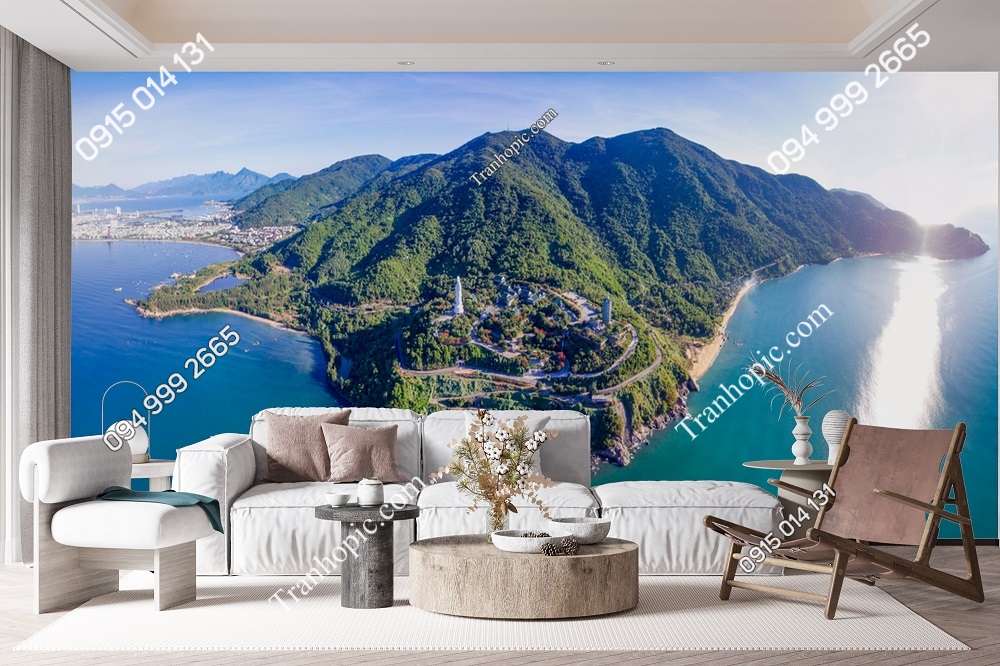 Tranh dán tường cảnh biển gần Chùa Linh Ứng tại Đà nẵng 2442406615