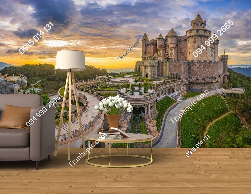 Tranh dán tường cảnh trên cao đỉnh Bà Nà Hills của Đà Nẵng 3178705248