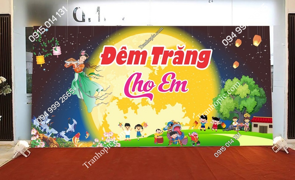 Tranh dán tường trung thu đêm trăng cho em PK_4059061
