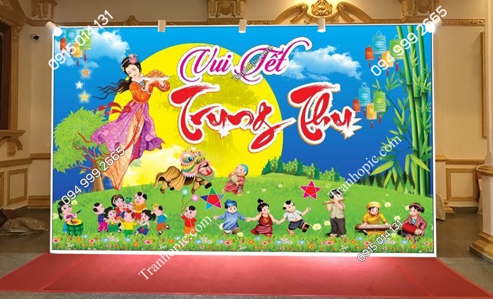 Tranh trung thu dán tường 3d PK_6975151