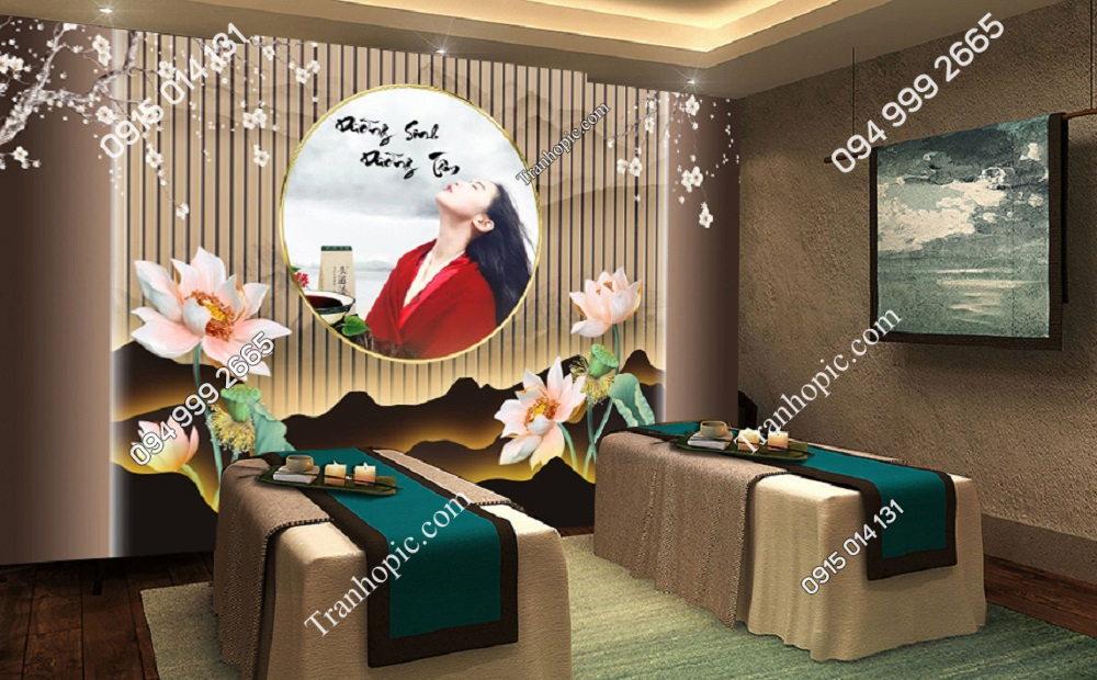 Trang trí cửa hàng massage với tranh spa dưỡng sinh 2732024 (41)