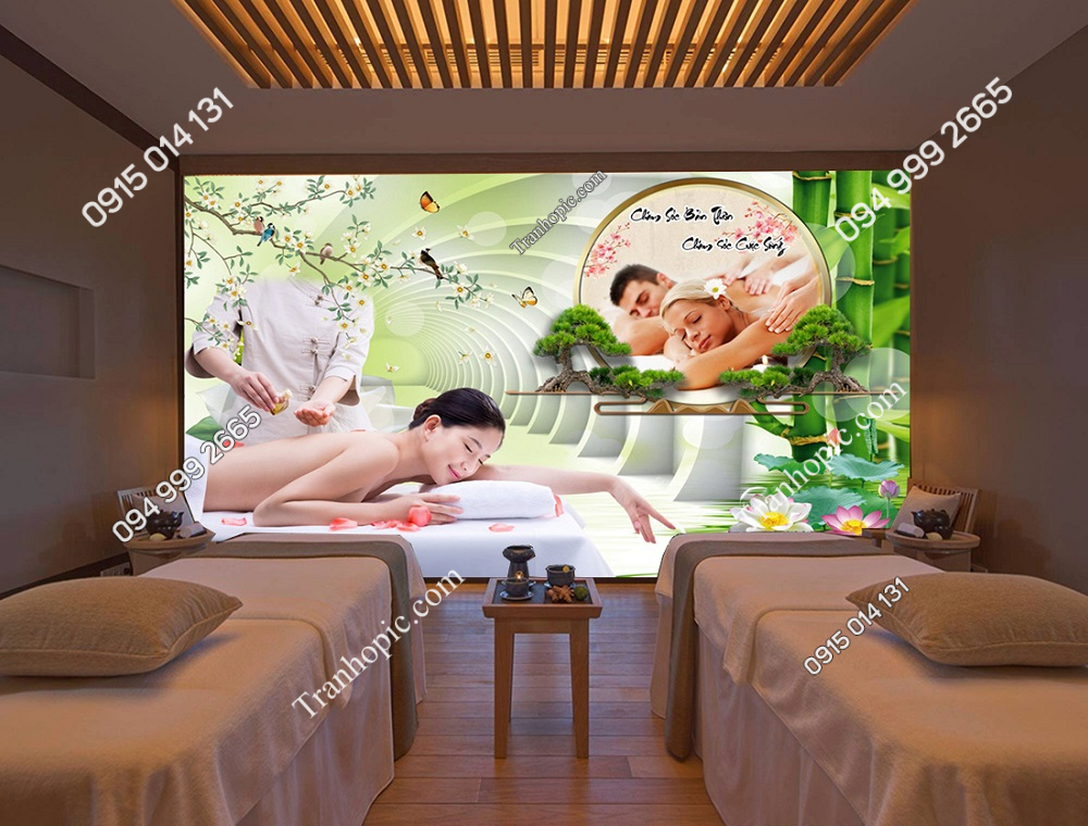 Tranh dán tường 3D chiều sâu dưỡng sinh spa 2732024 (14)