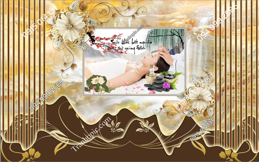 Tranh lam sóng dưỡng sinh gội đầu spa dán tường 2732024 (15)