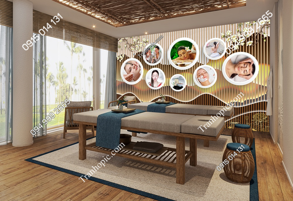 Tranh lam sóng dưỡng sinh spa dán tường 2732024 (6)